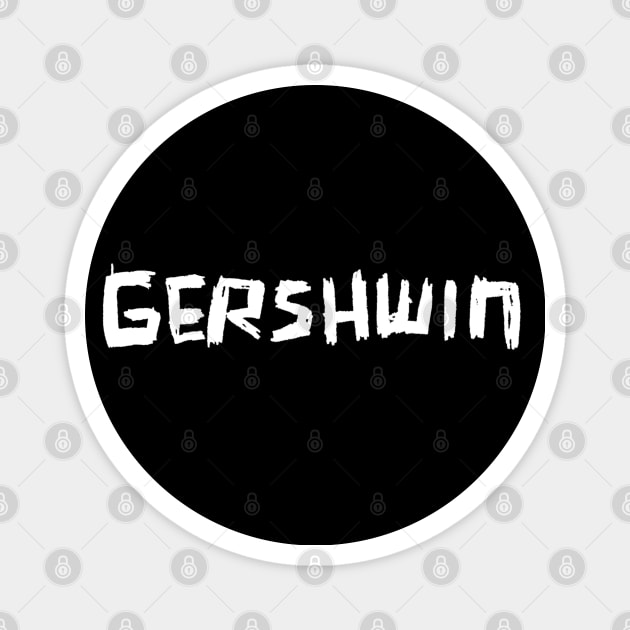 Name: Gershwin Small Hand Writing Edit Magnet by badlydrawnbabe